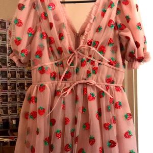 Lirika Matoshi strawberry dress size 12-14